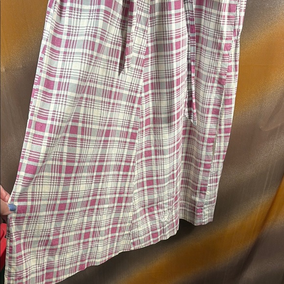 Vintage‎ Plaid cotton house dress 34” chest with Ruffle Details E1 some damage - Picture 5 of 8